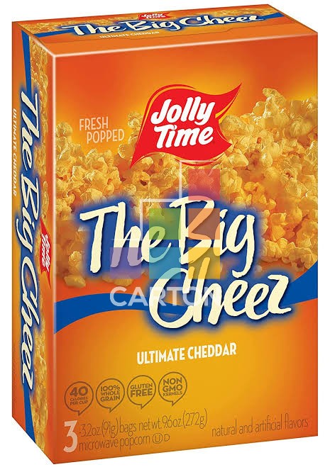JOLLY TIME POPCORN MICROWAVE THE BIG CHEEZ 12*298GM(10.5oz)